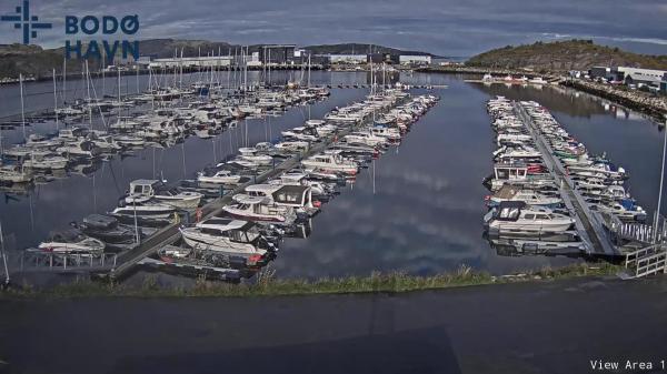 Bilde fra Bodø havn vest