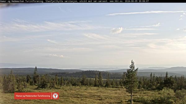 Bilde fra Stenfjellhytta -> sør-sørvest