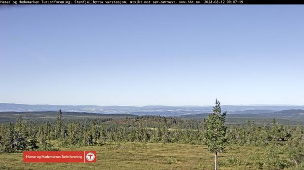 Bilde fra Stenfjellhytta -> sør-sørvest