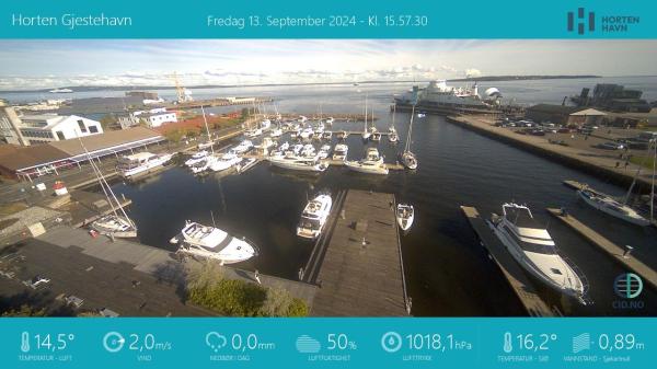Bilde fra Horten gjestehavn